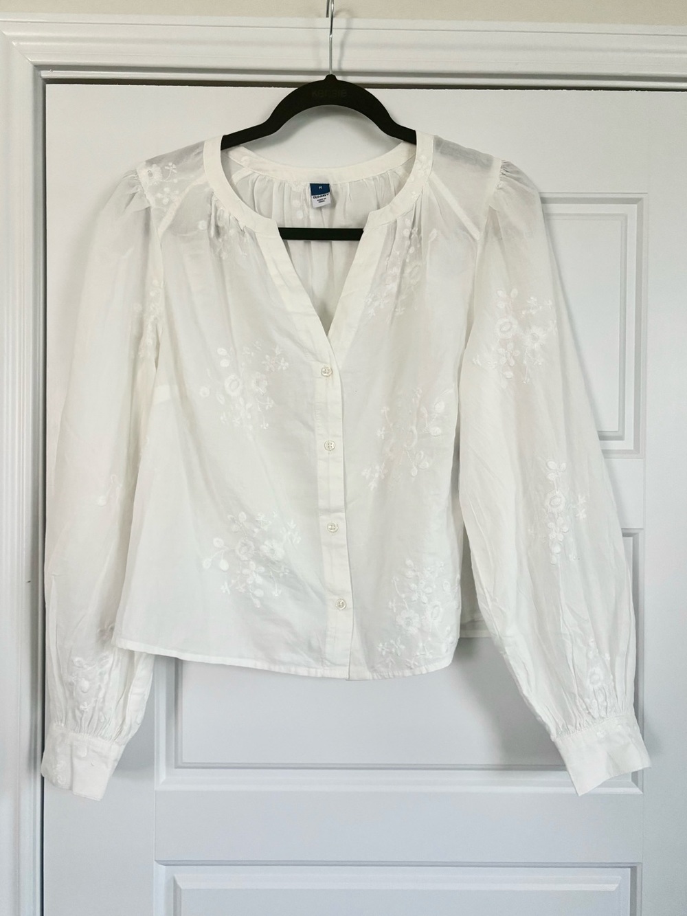 Old Navy Floral Embroidered Boho Blouse